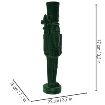 Article Nutcracker figurine en feutrine verte 77 cm décoration de Noël intérieure