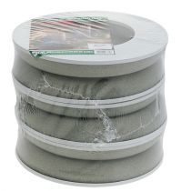 Article Couronne florale en mousse grise H3cm Ø20cm 6 pcs