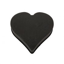 Coeur mousse floral noir 28cm x 30cm x 5cm 2pcs