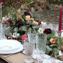 Article Matériel enfichable décoration de table mousse florale noir 48cm 4 pcs