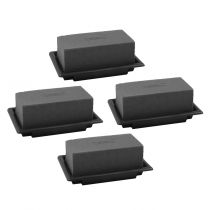 Article OASIS® Déco de Table Noire Mini Mousse Florale Noir 4 pcs