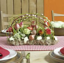 Article Décoration de table en brique de mousse florale 29cm x 12cm x 8.5cm 4pcs