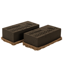Article Mousse florale OASIS® Renewal® Biolit® 2 briques 24 × 13 × 8 cm, marron, pour compositions florales