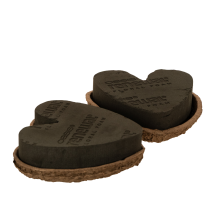 Article Cœur en mousse florale OASIS® Renewal® Biolit®, 18 cm, brun, pour compositions florales, lot de 2