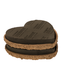 Article 2 cœurs en mousse florale OASIS® Renewal® Biolit®, 26 x 24 x 5 cm, pour compositions florales