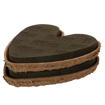 Article Cœur en mousse florale OASIS® Renewal® Biolit® 33 cm (lot de 2)