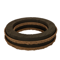 Article Lot de 2 couronnes en mousse florale OASIS® Renewal® Biolit®, Ø 45 cm, pour compositions florales