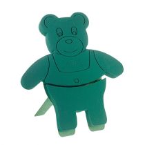 Article Figurine florale en mousse Teddy avec support 48,5cm x 42cm H5cm 1 pc