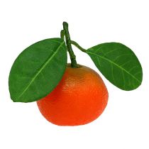 Orange mini avec feuille 5cm 8pcs