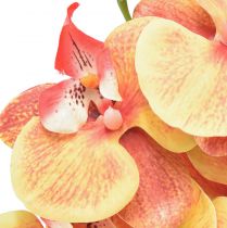 Article Orchidée Phalaenopsis artificielle 9 fleurs rouge jaune 96cm