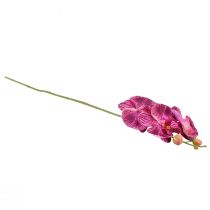 Article Orchidée flammée artificielle Phalaenopsis violette 72cm