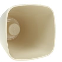 Article Pot pour orchidées en plastique brillant sable Ø12,5cm