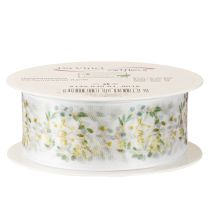 Article Ruban organza pour décoration de mariage « Love » blanc 40 mm 15 m