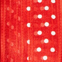 Article Ruban à pois pour emballage cadeau polyvalent en toutes saisons, 1,5 cm de large, 20 m de long