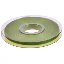 Article Ruban organza vert ruban cadeau bord tissé vert olive 6mm 50m