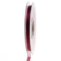 Article Ruban Organza Ruban Nylon Bordeaux 6mm 50m