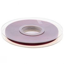 Article Ruban organza bordeaux, ruban nylon 6 mm, 50 m