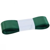 Article Ruban décoratif vert lisière cadeau vert foncé 25 mm 3 m 10 pièces