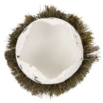 Article Œuf décoratif de Pâques dans un nid, nid d'oiseau décoratif, couleurs naturelles, Ø9 cm H11 cm, lot de 4