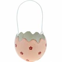 Décoration Pâques à suspendre coquille d&#39;oeuf à planter métal Ø10m