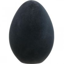 Article Oeuf de Pâques oeuf noir en plastique décoration de Pâques floqué 40cm