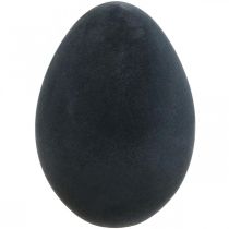 Oeuf de Pâques plastique oeuf noir décoration de Pâques floqué 40cm