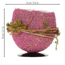 Article Bol décoratif en forme d'œuf de Pâques, idéal pour la décoration de table printanière ou pascale, 9 cm, lot de 4.