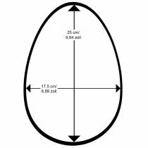 Article Oeuf de Pâques floqué H25cm Oeufs colorés Décoration de Pâques