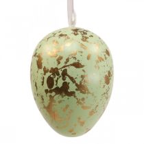 Oeuf de Pâques à suspendre oeufs déco rose, vert, or 20cm 2pcs