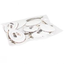 Article Oeufs de Pâques à suspendre Oeufs décoratifs à suspendre décoration métal 5×7cm 8 pcs