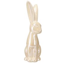 Article Lapin de Pâques Céramique Beige Grande figurine H49,5cm