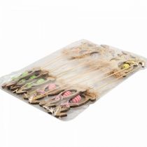 Article Bois de lapin de Pâques, bouchons de fleurs Pâques, bouchons de lapin 8,5 cm 12pcs