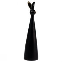 Article Lapin de Pâques noir or Lapin de décoration de Pâques Ø10cm H42cm