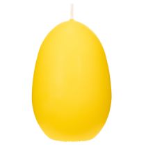 Article Bougie en forme d'œuf de Pâques pour décorer votre salon, un accessoire attrayant et idéal pour Pâques, 9 cm de diamètre, 20 cm de hauteur, lot de 6.