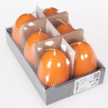 Article Bougie en forme d'œuf pour la décoration de Pâques, ambiance pascale parfaite à la maison, 9 cm, 20 cm de hauteur, lot de 6