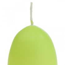Bougies de Pâques en forme d&#39;oeuf, bougies oeuf Pâques lime Ø4.5cm H6cm 6pcs