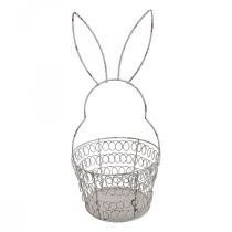 Panier de Pâques corbeille fil lapin de Pâques Shabby Ø12cm H26.5cm