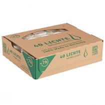 Article Bougies chauffe-plat PURE Nature Lights en cire de colza Ø38mm 40 pièces