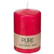 Article Bougie pilier PURE, bougie en cire naturelle pour une ambiance chaleureuse à la maison, 9 cm