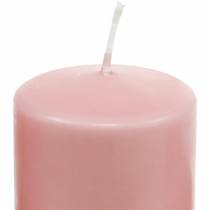 Article Bougie pilier PURE 130/60 bougie décorative rose cire naturelle
