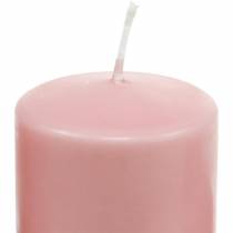 Article Bougie pilier PURE 130/60 bougie décorative cire naturelle rose