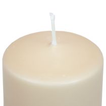 Article Bougie pilier PURE beige Bougies Wenzel 130/60mm