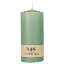 Bougie pilier PURE bougies Wenzel vert émeraude 130/60mm