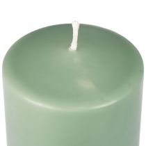 Bougie pilier PURE bougies Wenzel vert émeraude 130/60mm