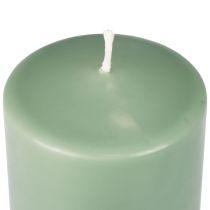 Article Bougie pilier PURE bougies Wenzel vert émeraude 130/60mm