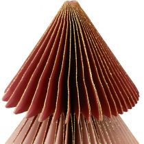 Article Sapin de Noël en papier Sapin de Noël en papier Bordeaux H30cm