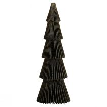 Sapin de Noël en Papier Sapin Petit Noir H30cm