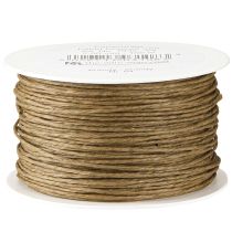 Article Fil de papier artisanal fil enroulé marron Ø2mm 100m