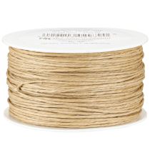 Fil de papier enveloppé dans du fil Ø2mm 100m naturel