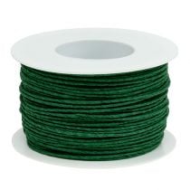 Cordon papier fil enroulé Ø2mm 100m vert